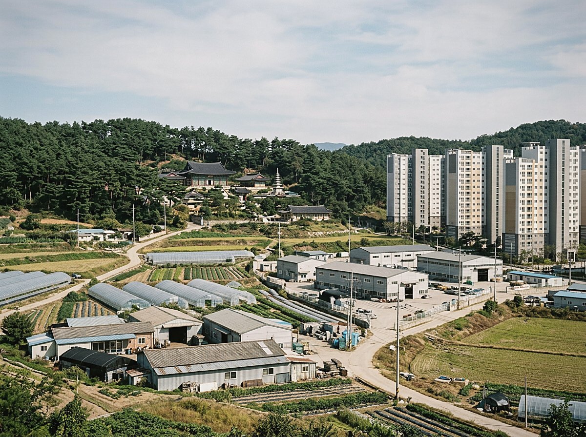 구미시 산동·해평 전경